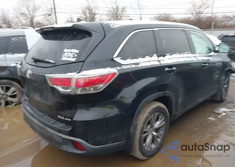 2015 Toyota Highlander Xle V6 from USA, damaged, VIN 5TDJKRFH9FS210621
